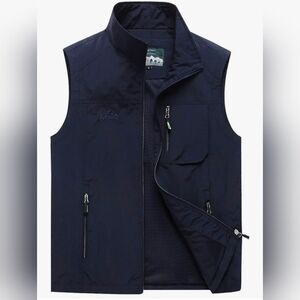Hixiaohe Men's Casual Lightweight Outdoor Vest